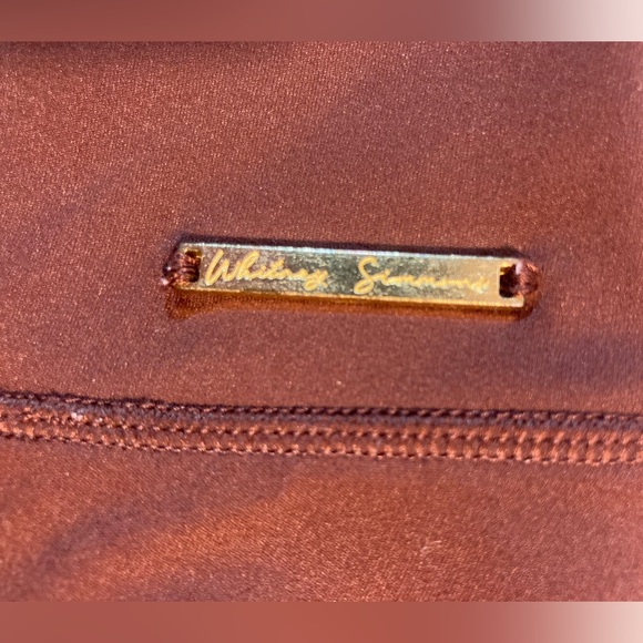 Gymshark X Whitney Simmons High Rise Leggings 26” Inseam Reddish Brown XSmall - Picture 7 of 16